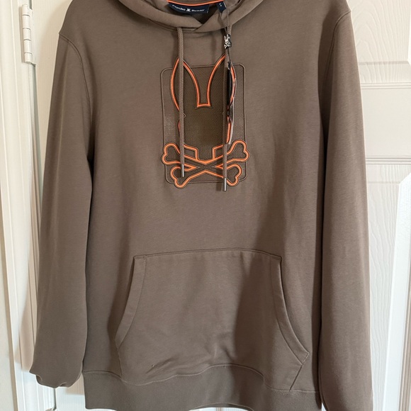 Psycho Bunny Brown Hoodie with Signature Logo - Picture 5 of 6